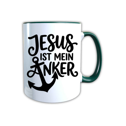 Keramik Tasse Jesus ist mein Anker – Christliche Accessoires | Geschenkidee für Christen Kommunion_0012TG