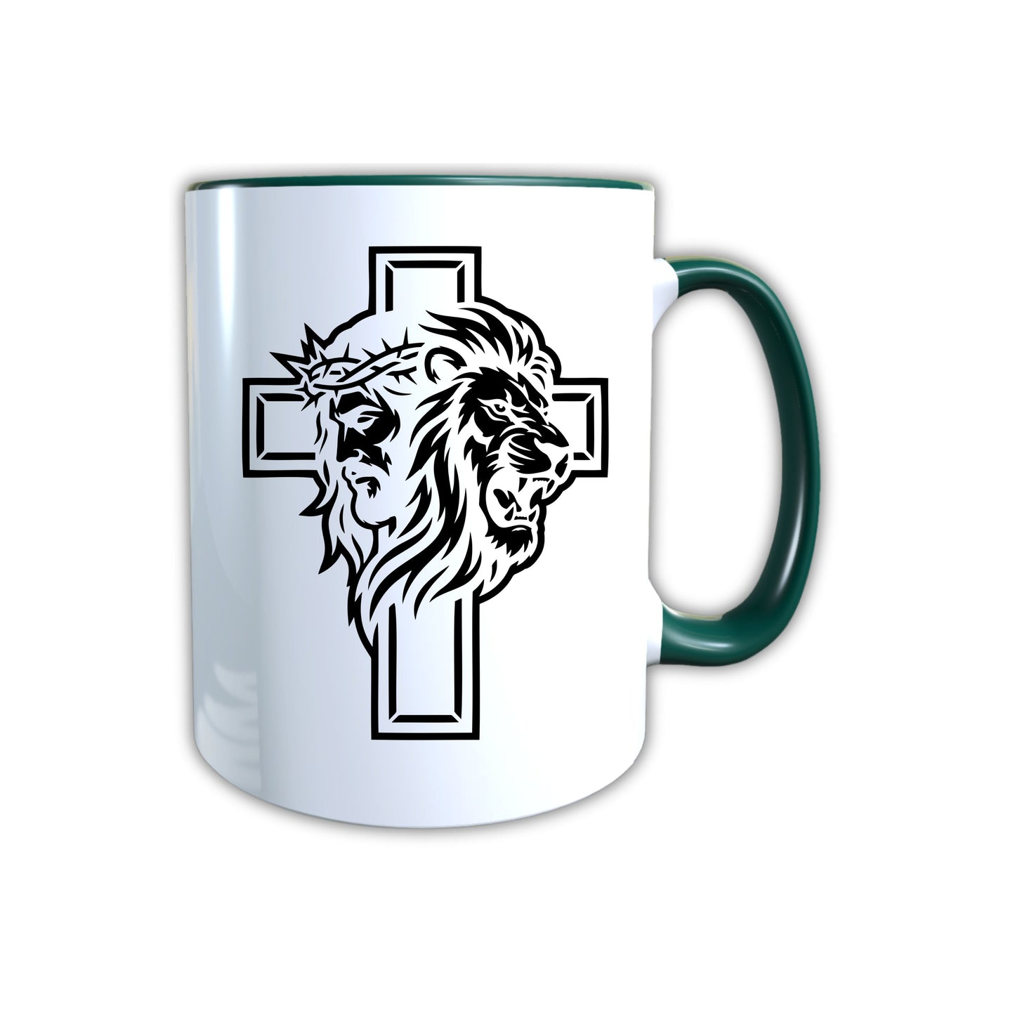 Keramik Tasse Jesus Yeshua Löwe – Christliche Accessoires | Geschenkidee für Christen Kommunion_0009TG