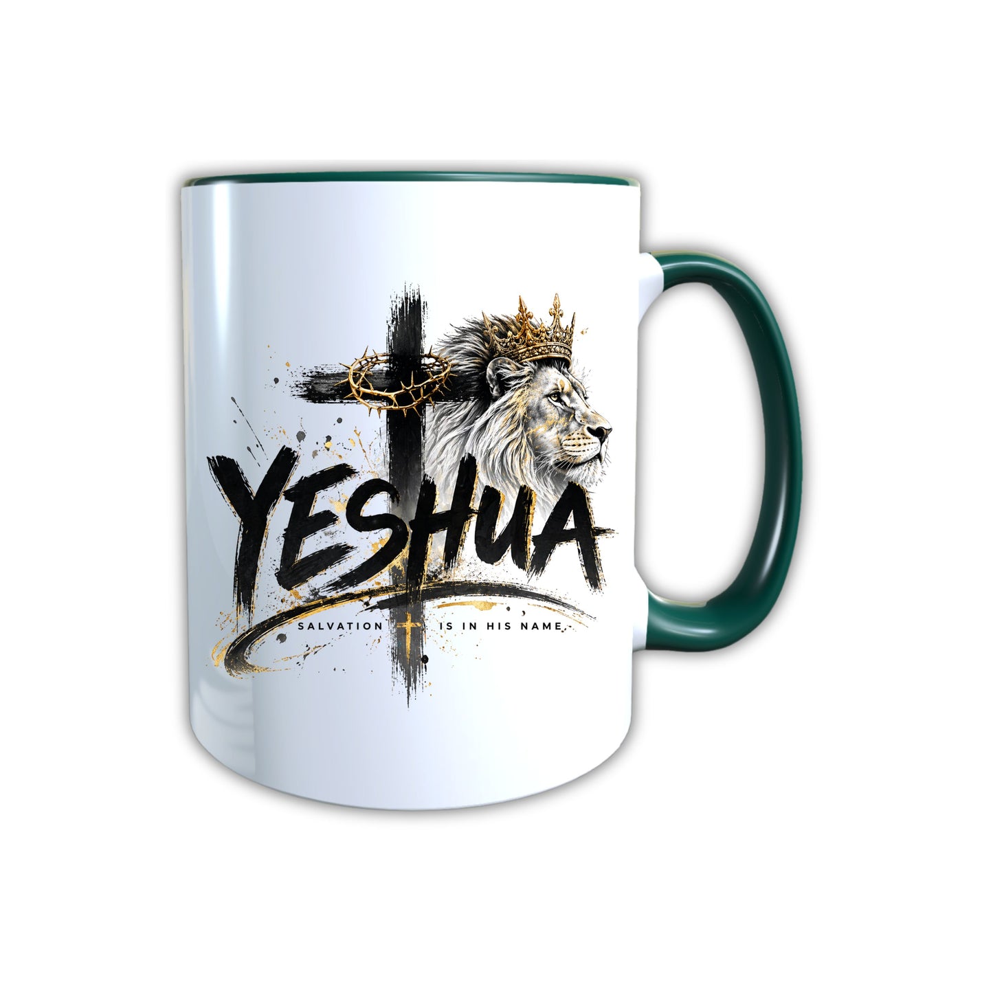 Keramik Tasse Jesus Yeshua Löwe – Christliche Accessoires | Geschenkidee für Christen Kommunion_0008TG
