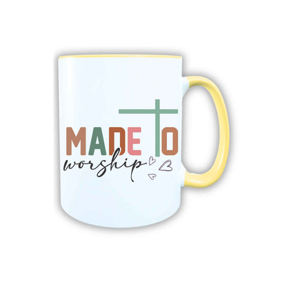 Keramik Tasse Made to Worship Jesus – Christliche Accessoires | Geschenkidee für Christen Kommunion_0020TG
