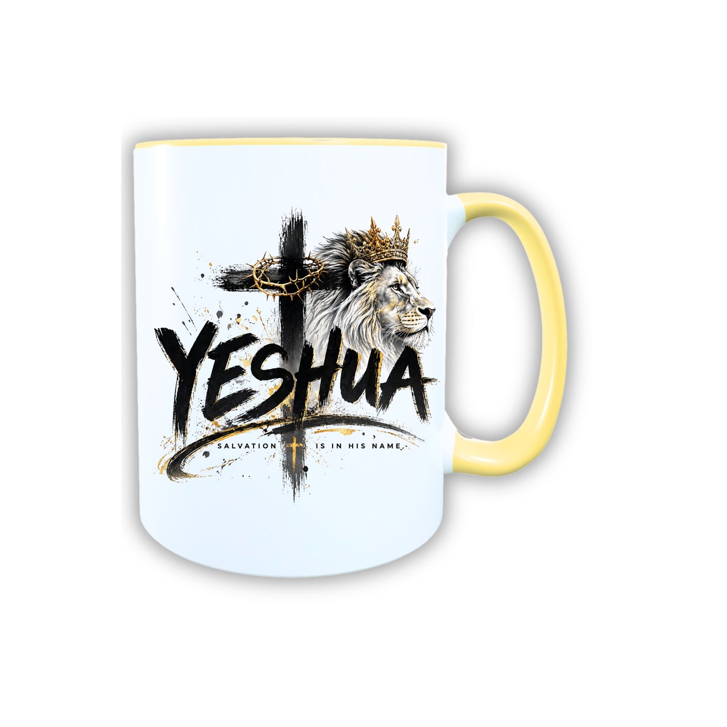 Keramik Tasse Jesus Yeshua Löwe – Christliche Accessoires | Geschenkidee für Christen Kommunion_0008TG