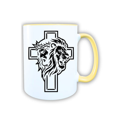 Keramik Tasse Jesus Yeshua Löwe – Christliche Accessoires | Geschenkidee für Christen Kommunion_0009TG