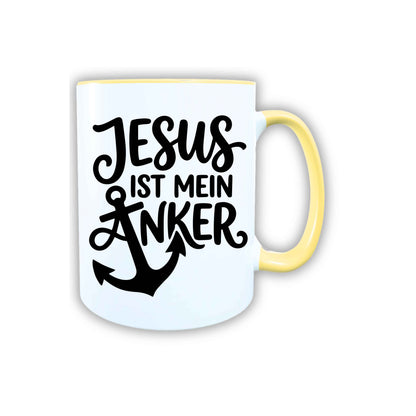 Keramik Tasse Jesus ist mein Anker – Christliche Accessoires | Geschenkidee für Christen Kommunion_0012TG