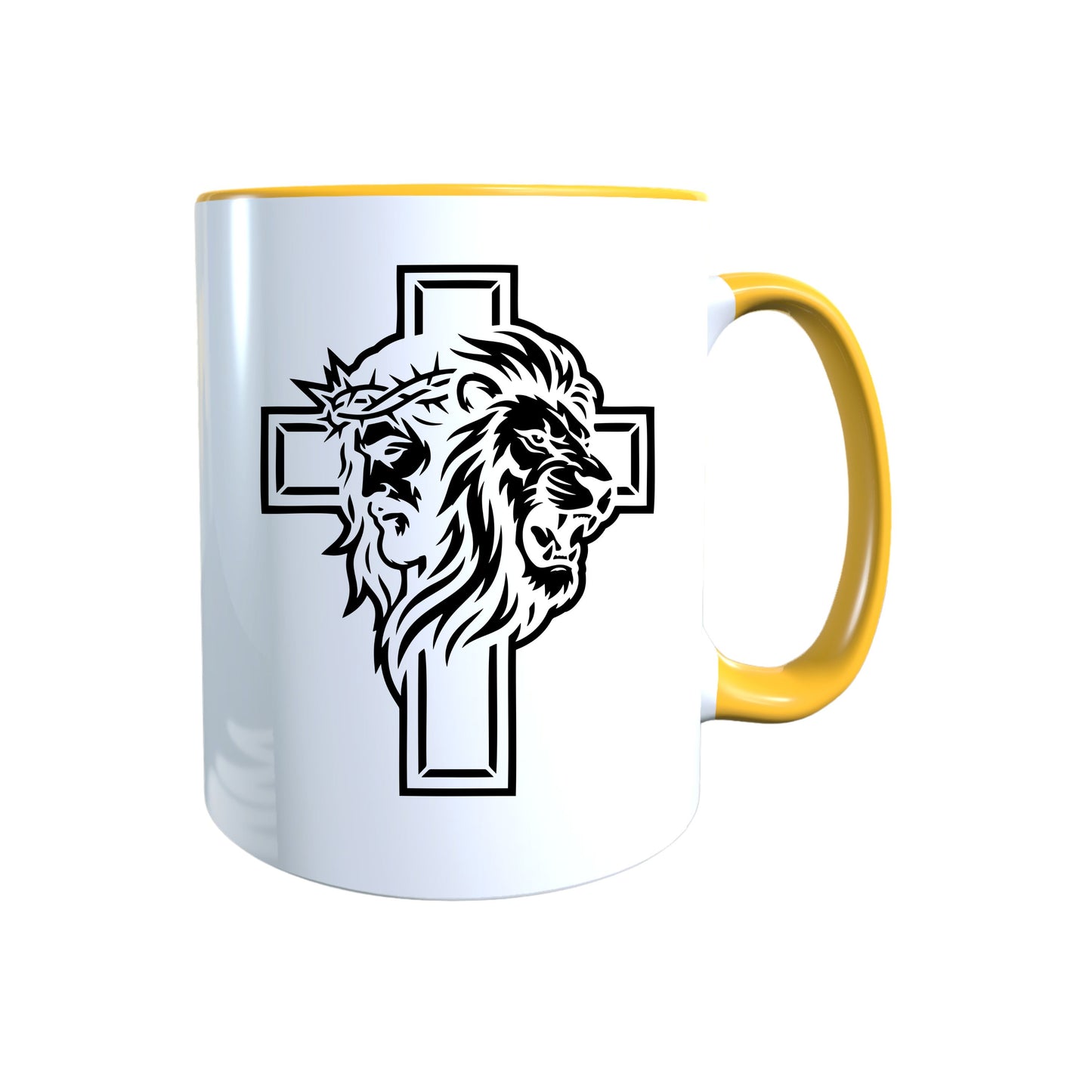 Keramik Tasse Jesus Yeshua Löwe – Christliche Accessoires | Geschenkidee für Christen Kommunion_0009TG