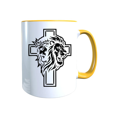 Keramik Tasse Jesus Yeshua Löwe – Christliche Accessoires | Geschenkidee für Christen Kommunion_0009TG