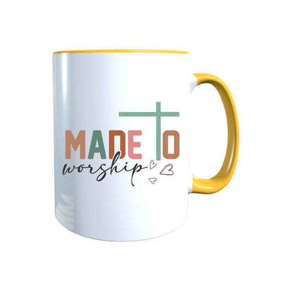Keramik Tasse Made to Worship Jesus – Christliche Accessoires | Geschenkidee für Christen Kommunion_0020TG