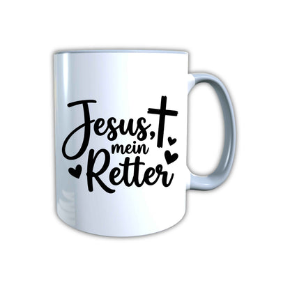 Keramik Tasse Jesus mein Retter – Christliche Accessoires | Geschenkidee für Christen Kommunion_0010TG