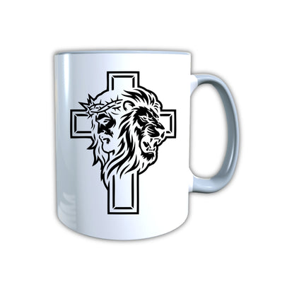 Keramik Tasse Jesus Yeshua Löwe – Christliche Accessoires | Geschenkidee für Christen Kommunion_0009TG