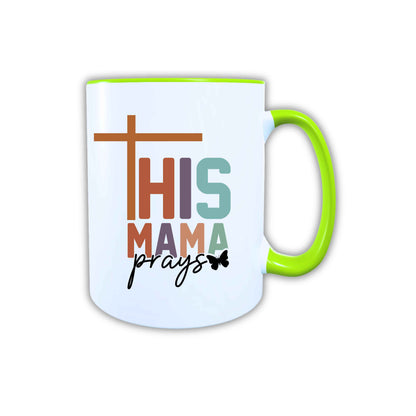Keramik Tasse This Mama prays Jesus – Christliche Accessoires | Geschenkidee für Christen Kommunion_0021TG