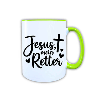 Keramik Tasse Jesus mein Retter – Christliche Accessoires | Geschenkidee für Christen Kommunion_0010TG