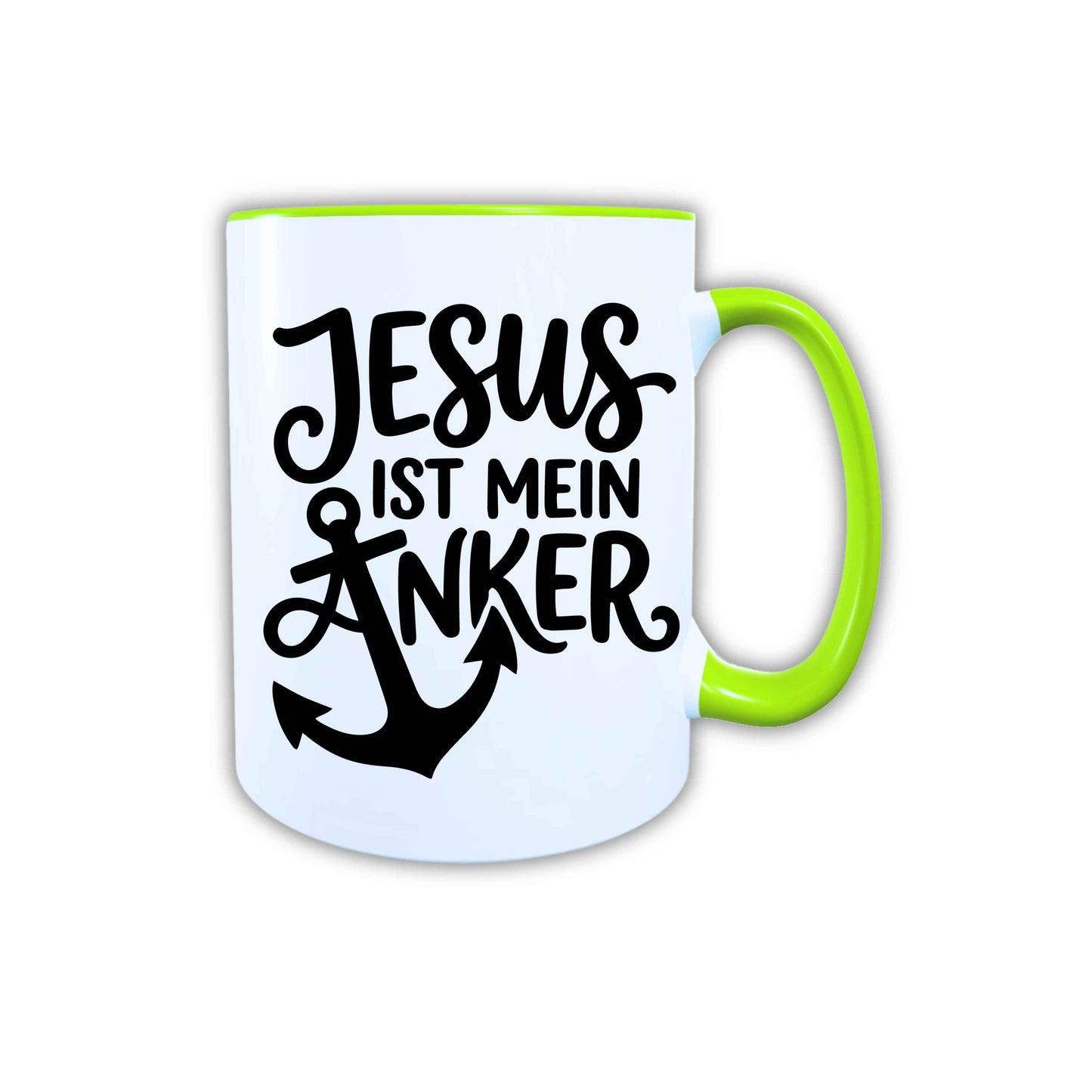 Keramik Tasse Jesus ist mein Anker – Christliche Accessoires | Geschenkidee für Christen Kommunion_0012TG