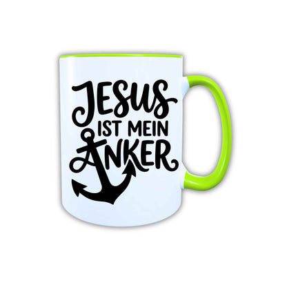 Keramik Tasse Jesus ist mein Anker – Christliche Accessoires | Geschenkidee für Christen Kommunion_0012TG