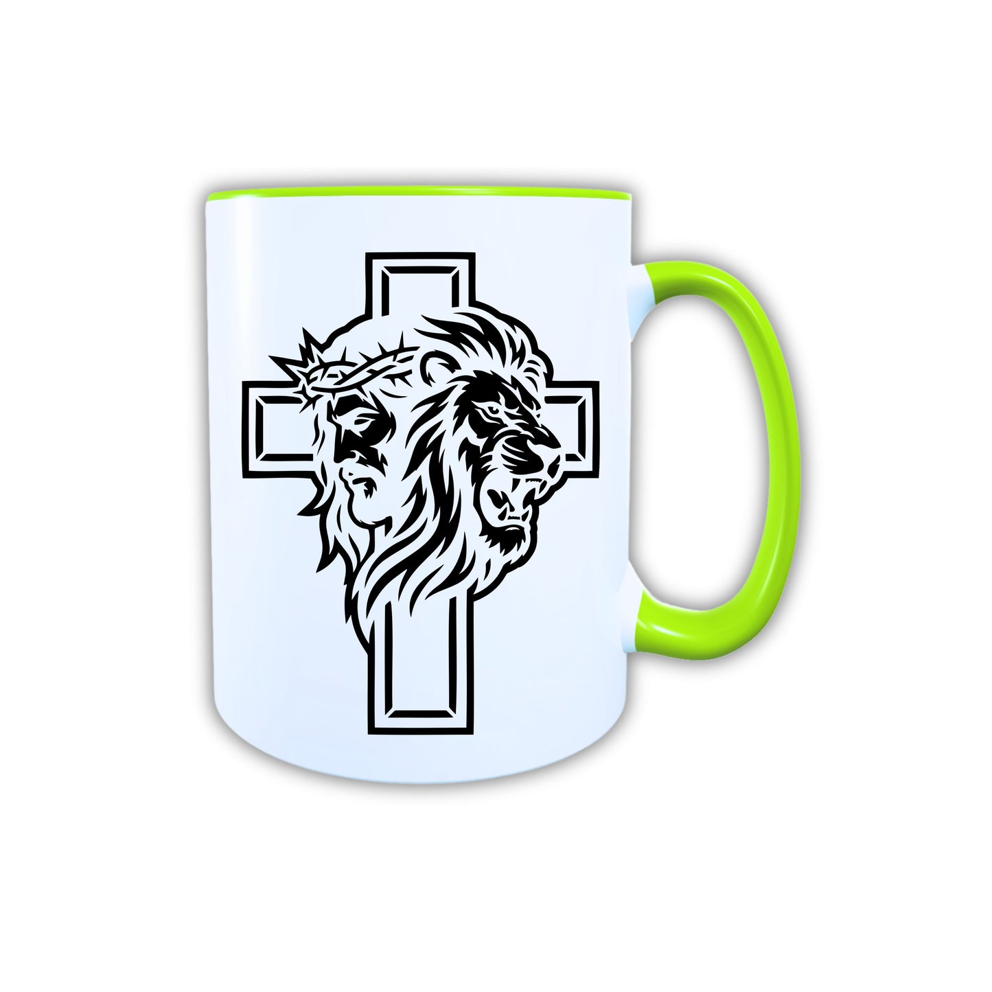 Keramik Tasse Jesus Yeshua Löwe – Christliche Accessoires | Geschenkidee für Christen Kommunion_0009TG