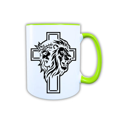 Keramik Tasse Jesus Yeshua Löwe – Christliche Accessoires | Geschenkidee für Christen Kommunion_0009TG