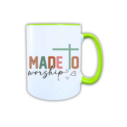 Keramik Tasse Made to Worship Jesus – Christliche Accessoires | Geschenkidee für Christen Kommunion_0020TG