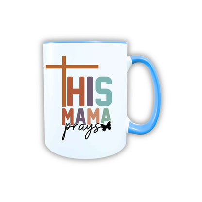 Keramik Tasse This Mama prays Jesus – Christliche Accessoires | Geschenkidee für Christen Kommunion_0021TG