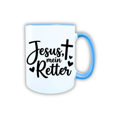 Keramik Tasse Jesus mein Retter – Christliche Accessoires | Geschenkidee für Christen Kommunion_0010TG