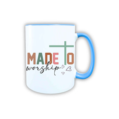 Keramik Tasse Made to Worship Jesus – Christliche Accessoires | Geschenkidee für Christen Kommunion_0020TG