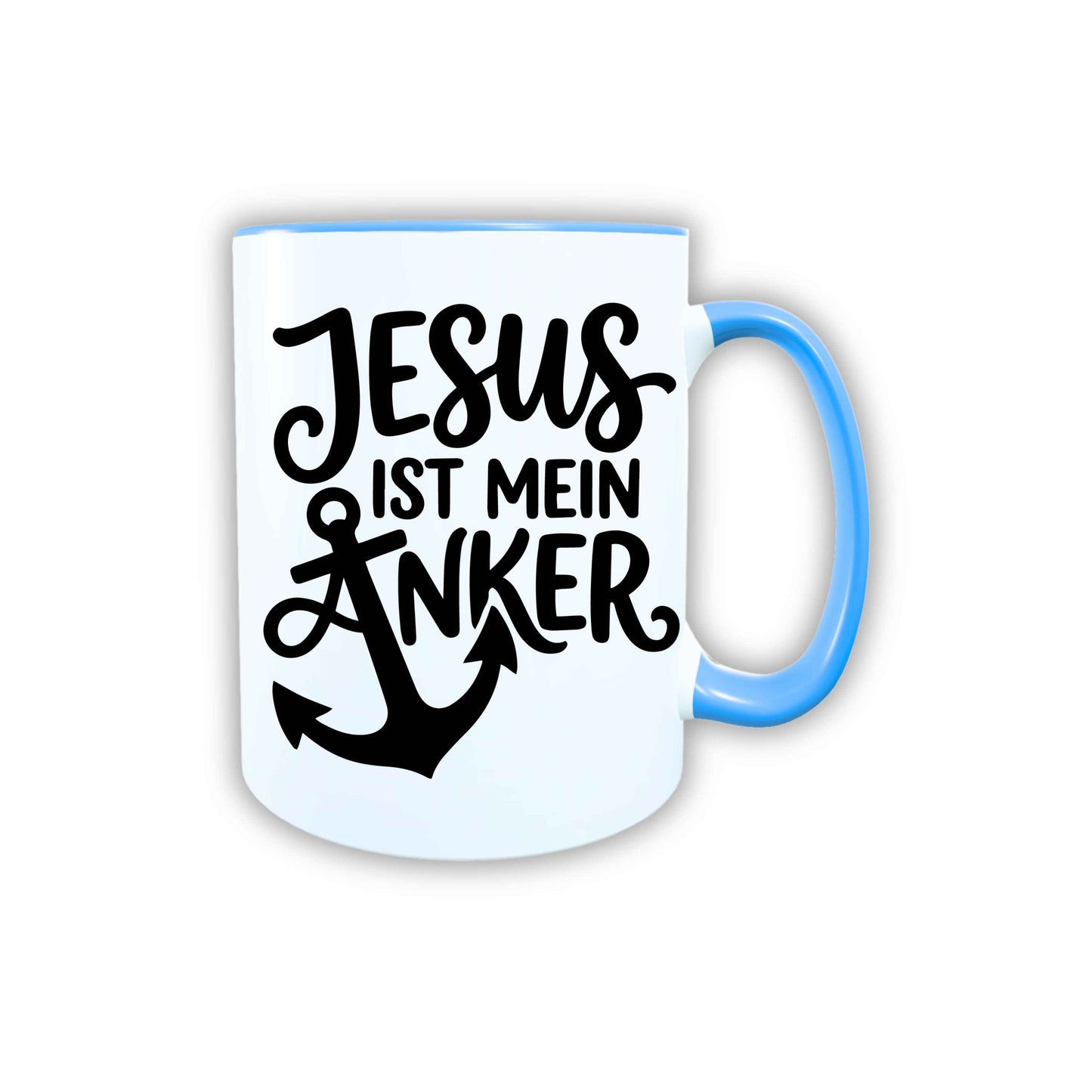 Keramik Tasse Jesus ist mein Anker – Christliche Accessoires | Geschenkidee für Christen Kommunion_0012TG