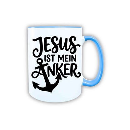 Keramik Tasse Jesus ist mein Anker – Christliche Accessoires | Geschenkidee für Christen Kommunion_0012TG