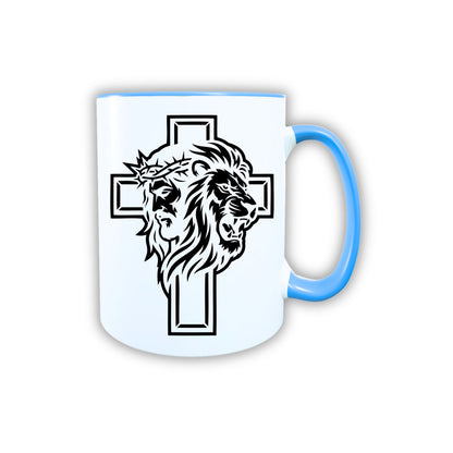 Keramik Tasse Jesus Yeshua Löwe – Christliche Accessoires | Geschenkidee für Christen Kommunion_0009TG