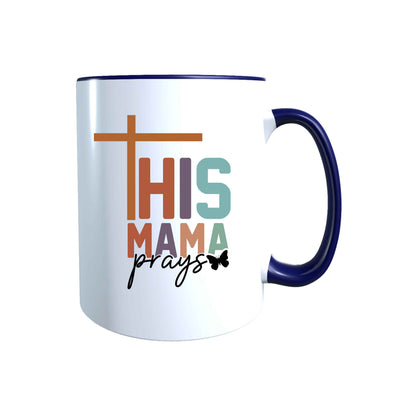 Keramik Tasse This Mama prays Jesus – Christliche Accessoires | Geschenkidee für Christen Kommunion_0021TG