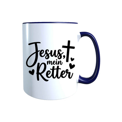 Keramik Tasse Jesus mein Retter – Christliche Accessoires | Geschenkidee für Christen Kommunion_0010TG