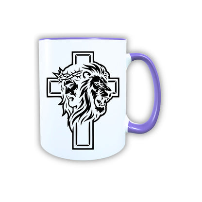 Keramik Tasse Jesus Yeshua Löwe – Christliche Accessoires | Geschenkidee für Christen Kommunion_0009TG