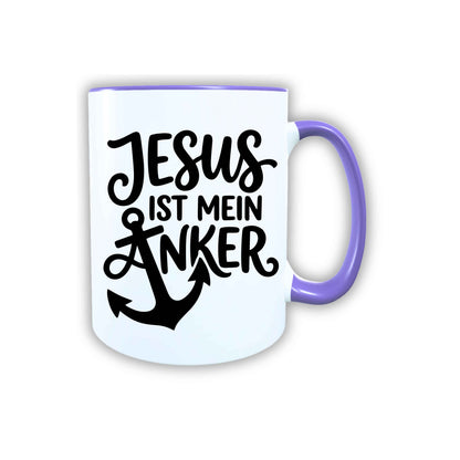 Keramik Tasse Jesus ist mein Anker – Christliche Accessoires | Geschenkidee für Christen Kommunion_0012TG