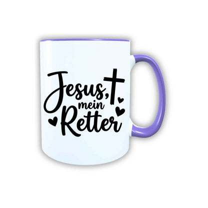 Keramik Tasse Jesus mein Retter – Christliche Accessoires | Geschenkidee für Christen Kommunion_0010TG