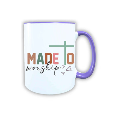 Keramik Tasse Made to Worship Jesus – Christliche Accessoires | Geschenkidee für Christen Kommunion_0020TG