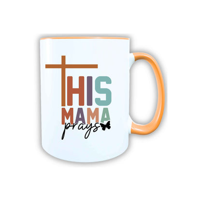 Keramik Tasse This Mama prays Jesus – Christliche Accessoires | Geschenkidee für Christen Kommunion_0021TG