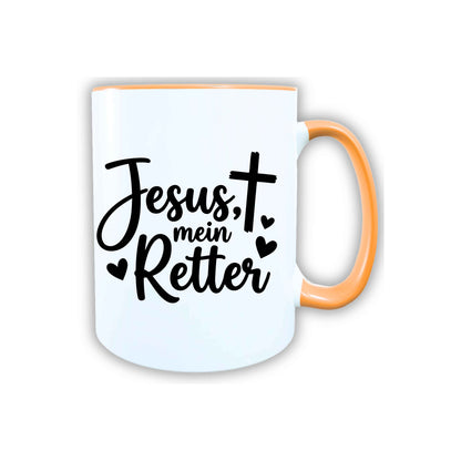 Keramik Tasse Jesus mein Retter – Christliche Accessoires | Geschenkidee für Christen Kommunion_0010TG