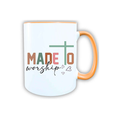 Keramik Tasse Made to Worship Jesus – Christliche Accessoires | Geschenkidee für Christen Kommunion_0020TG