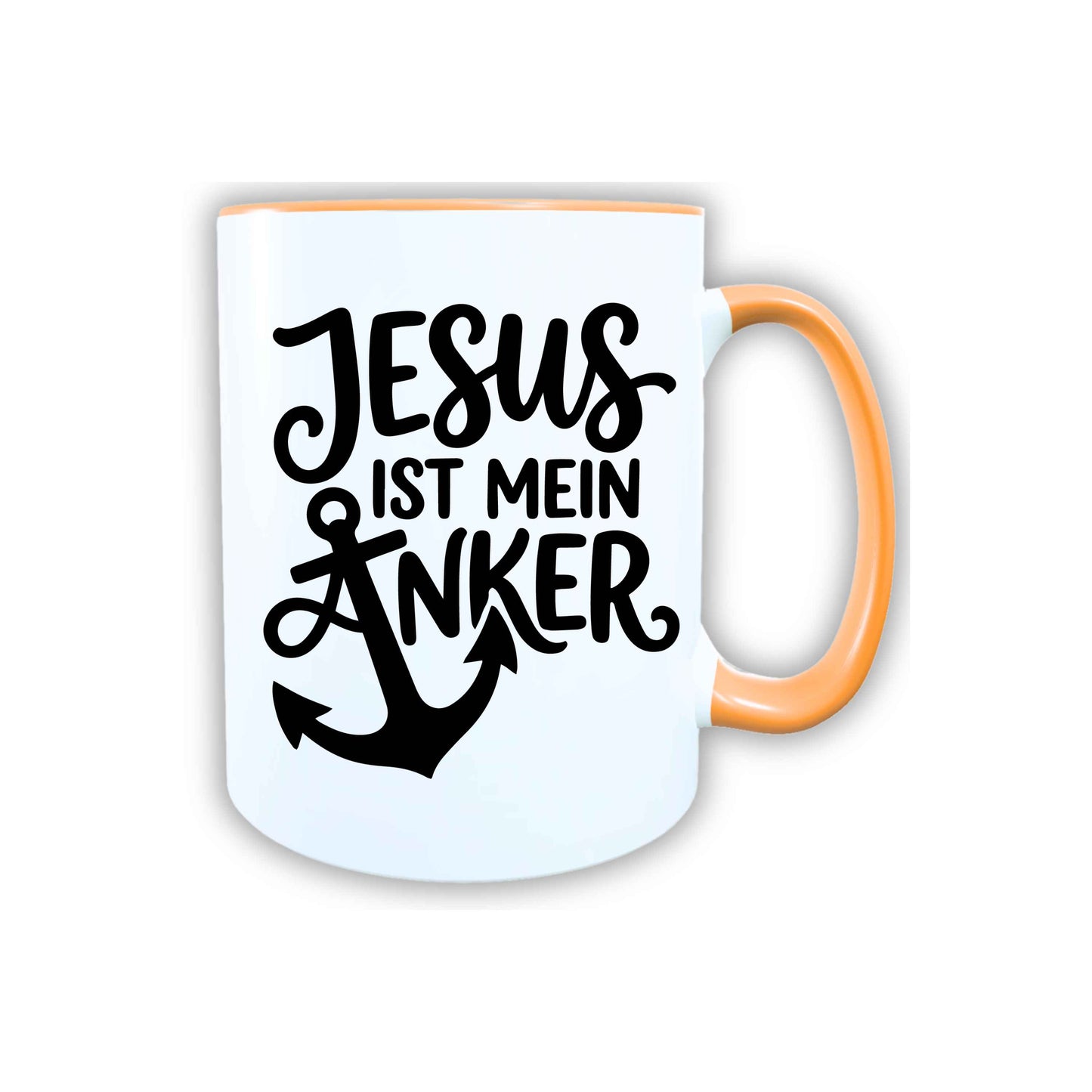 Keramik Tasse Jesus ist mein Anker – Christliche Accessoires | Geschenkidee für Christen Kommunion_0012TG