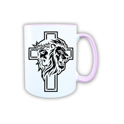 Keramik Tasse Jesus Yeshua Löwe – Christliche Accessoires | Geschenkidee für Christen Kommunion_0009TG