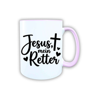 Keramik Tasse Jesus mein Retter – Christliche Accessoires | Geschenkidee für Christen Kommunion_0010TG