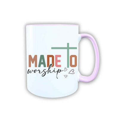 Keramik Tasse Made to Worship Jesus – Christliche Accessoires | Geschenkidee für Christen Kommunion_0020TG