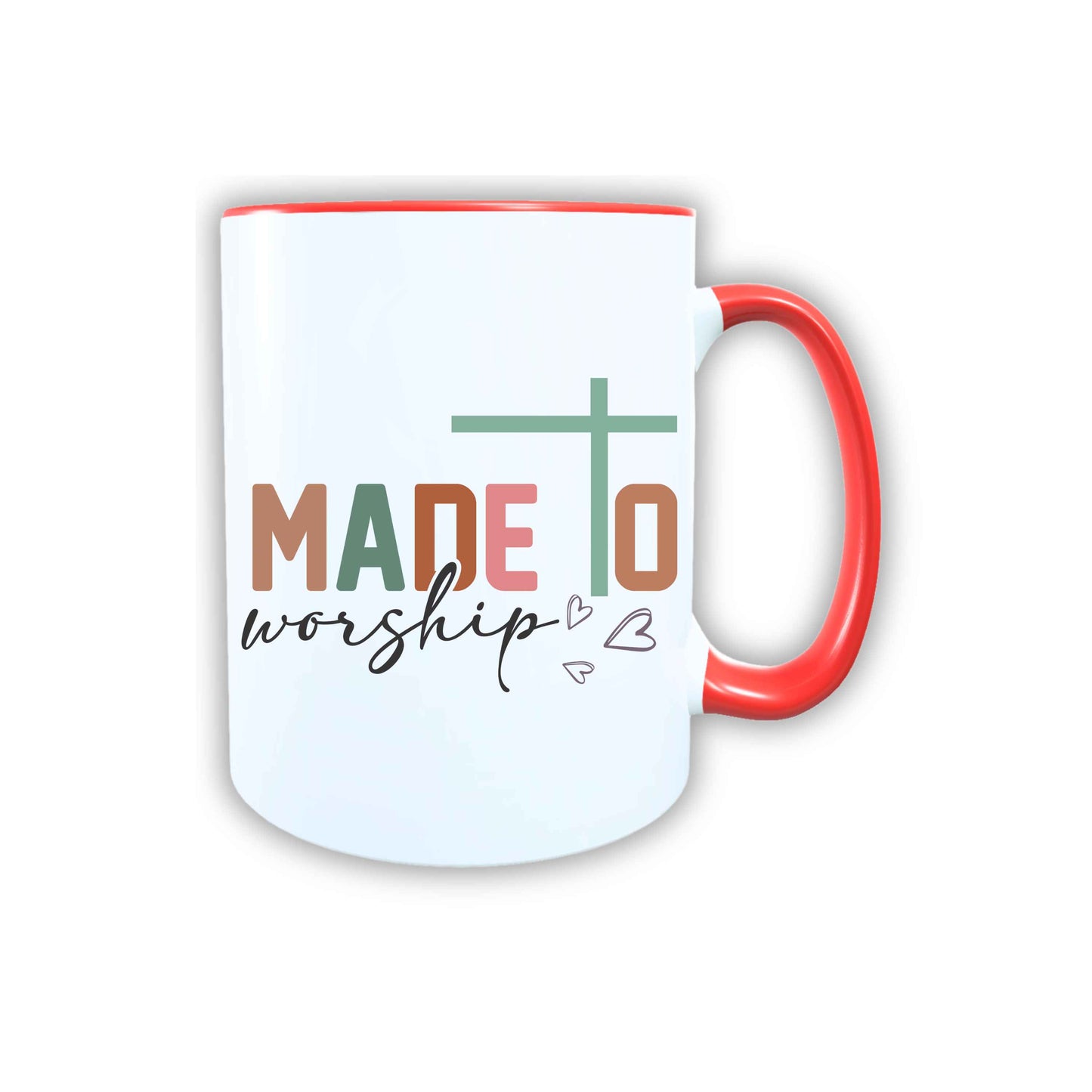 Keramik Tasse Made to Worship Jesus – Christliche Accessoires | Geschenkidee für Christen Kommunion_0020TG