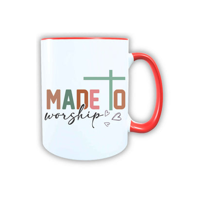 Keramik Tasse Made to Worship Jesus – Christliche Accessoires | Geschenkidee für Christen Kommunion_0020TG