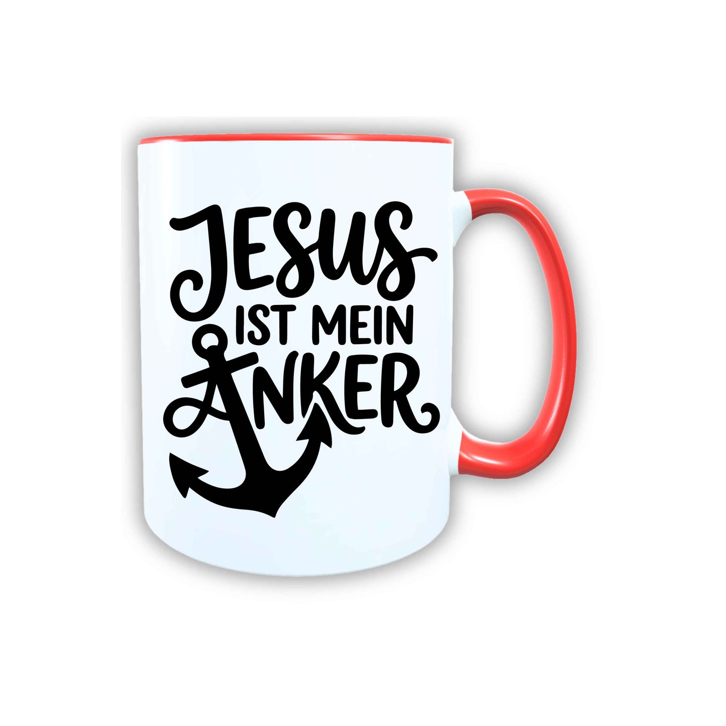 Keramik Tasse Jesus ist mein Anker – Christliche Accessoires | Geschenkidee für Christen Kommunion_0012TG