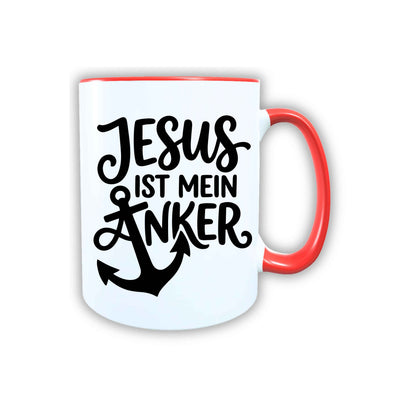 Keramik Tasse Jesus ist mein Anker – Christliche Accessoires | Geschenkidee für Christen Kommunion_0012TG