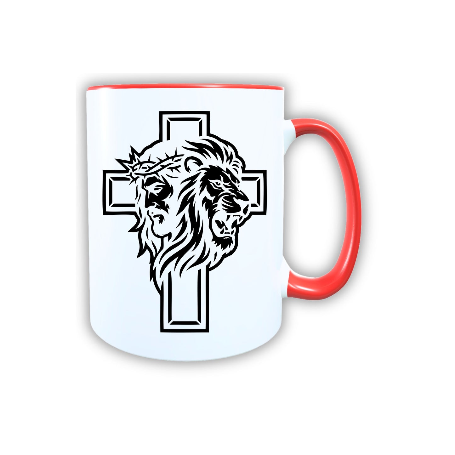 Keramik Tasse Jesus Yeshua Löwe – Christliche Accessoires | Geschenkidee für Christen Kommunion_0009TG