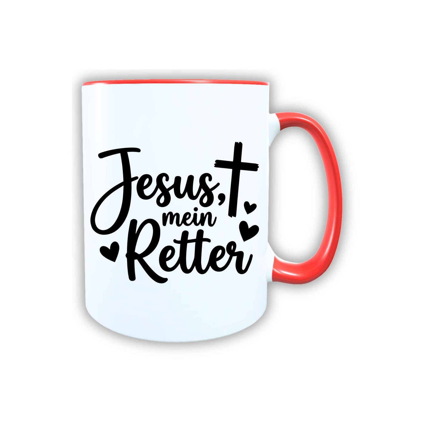 Keramik Tasse Jesus mein Retter – Christliche Accessoires | Geschenkidee für Christen Kommunion_0010TG