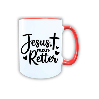 Keramik Tasse Jesus mein Retter – Christliche Accessoires | Geschenkidee für Christen Kommunion_0010TG