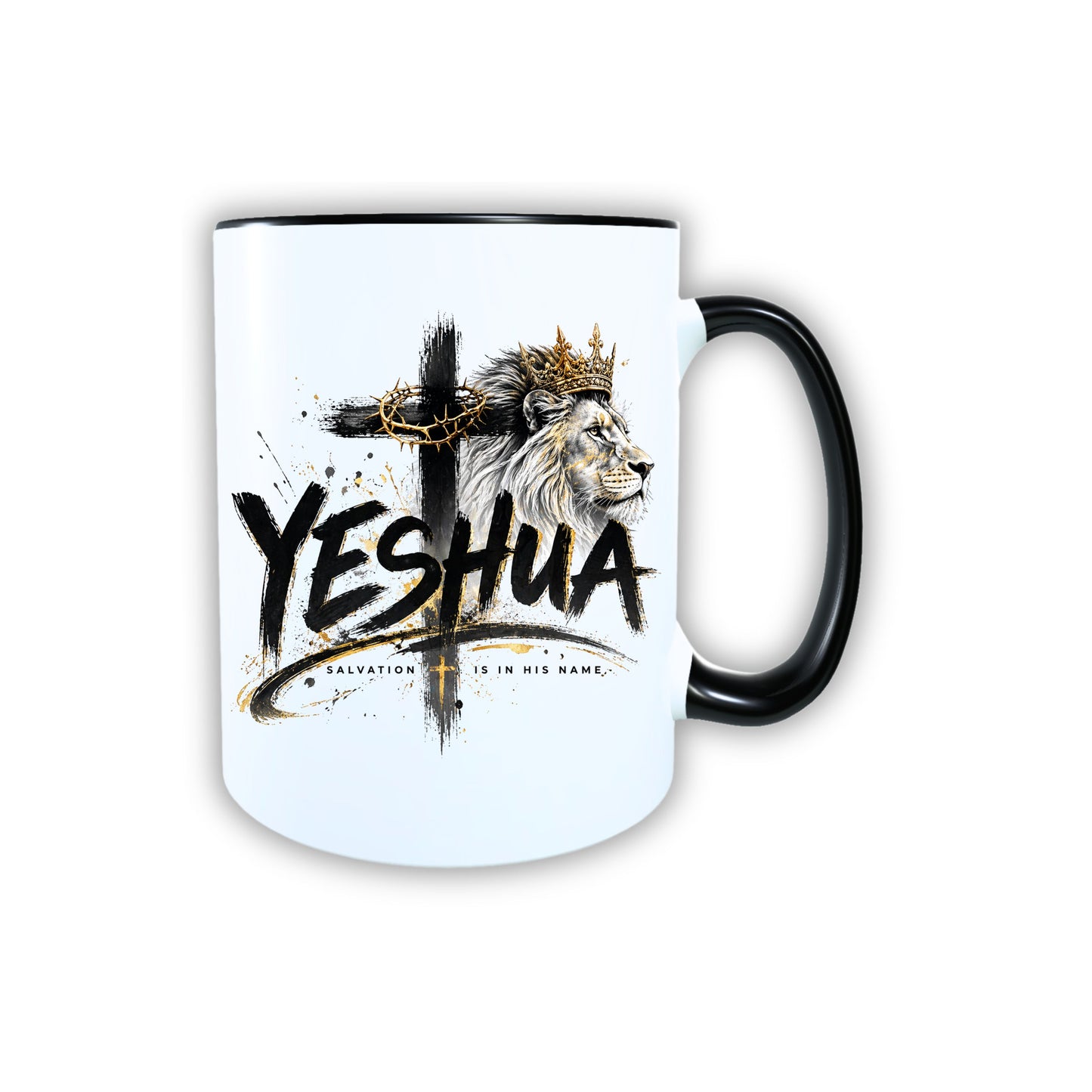 Keramik Tasse Jesus Yeshua Löwe – Christliche Accessoires | Geschenkidee für Christen Kommunion_0008TG