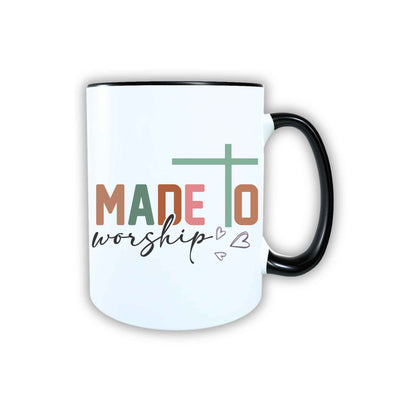 Keramik Tasse Made to Worship Jesus – Christliche Accessoires | Geschenkidee für Christen Kommunion_0020TG