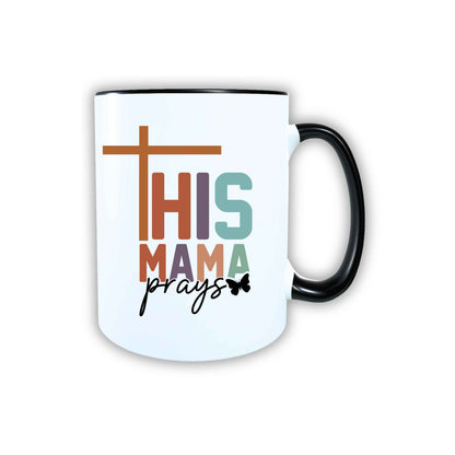 Keramik Tasse This Mama prays Jesus – Christliche Accessoires | Geschenkidee für Christen Kommunion_0021TG