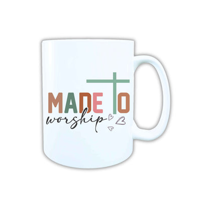 Keramik Tasse Made to Worship Jesus – Christliche Accessoires | Geschenkidee für Christen Kommunion_0020TG