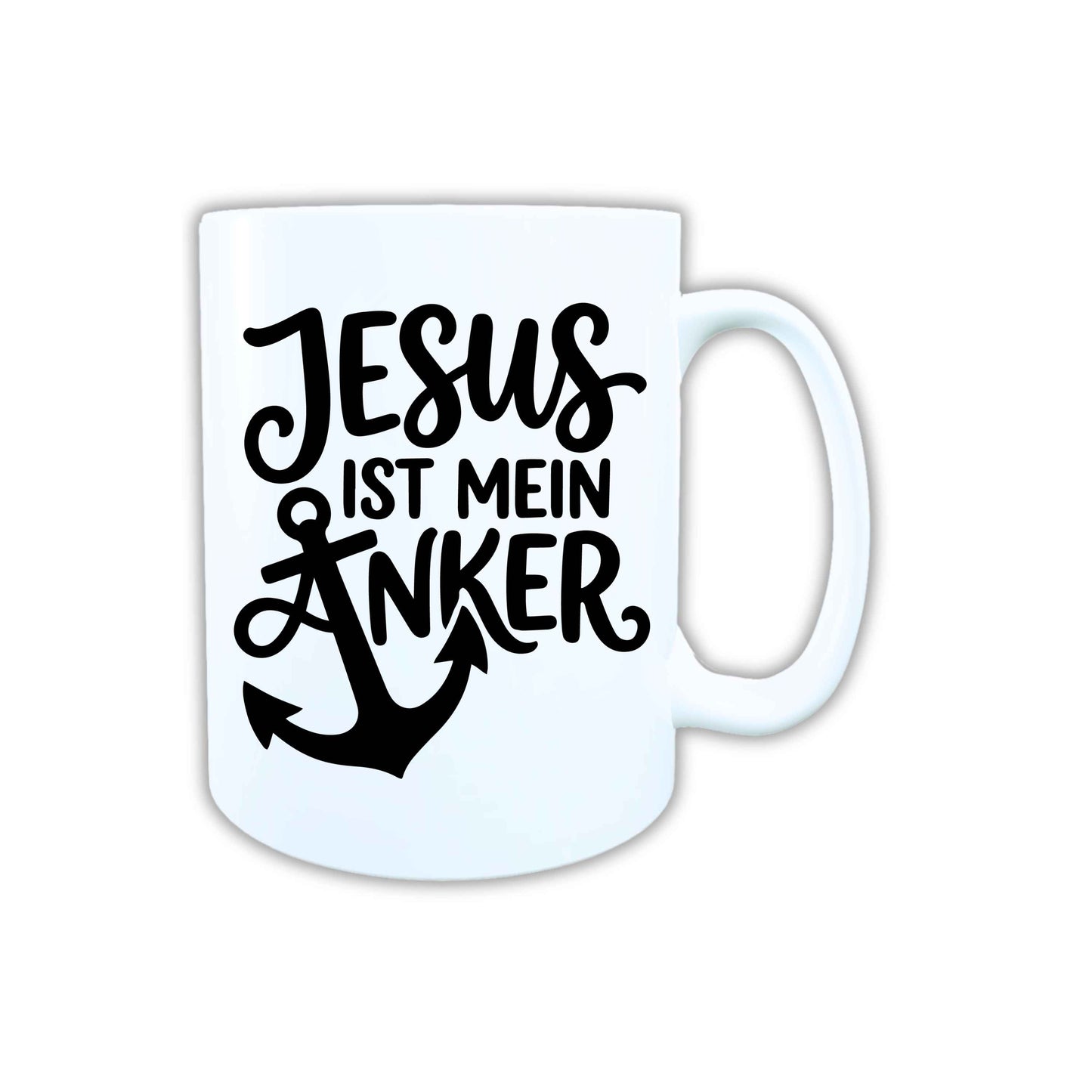 Keramik Tasse Jesus ist mein Anker – Christliche Accessoires | Geschenkidee für Christen Kommunion_0012TG